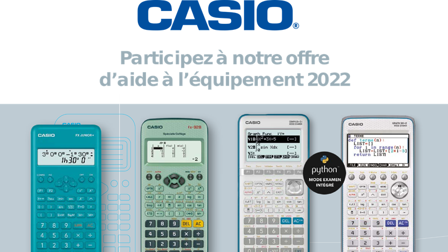 Casio vous prépare pour une nouvelle année scolaire