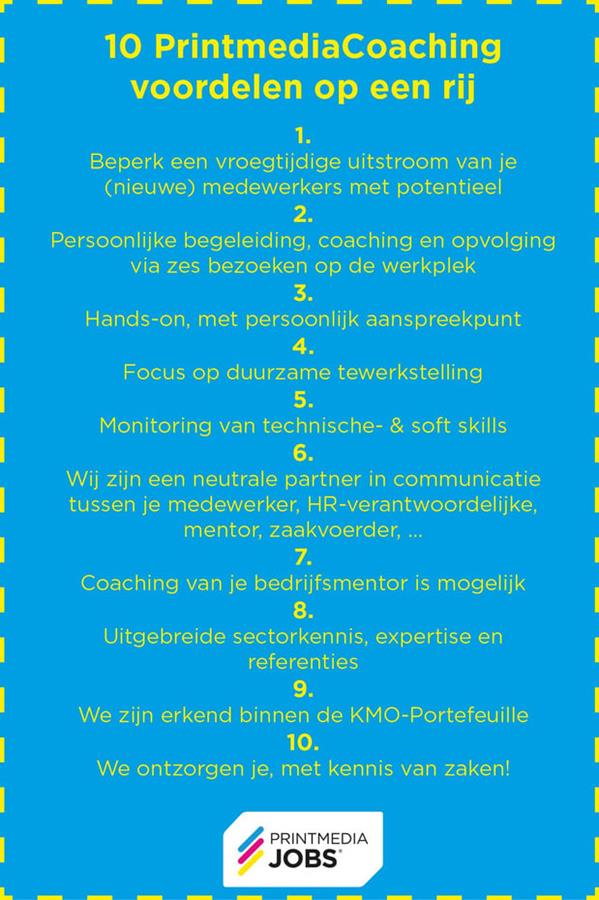 PrintmediaCoaching: Duurzaam tewerkstelling!
