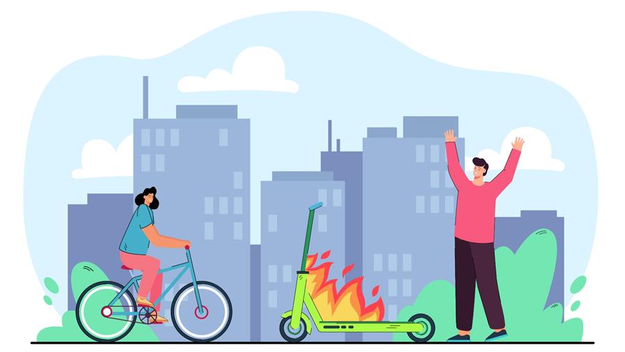 Wat als batterij elektrische fiets ontploft in ziekenhuis?